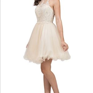 Dancing Queen Dress - Champagne/Blush